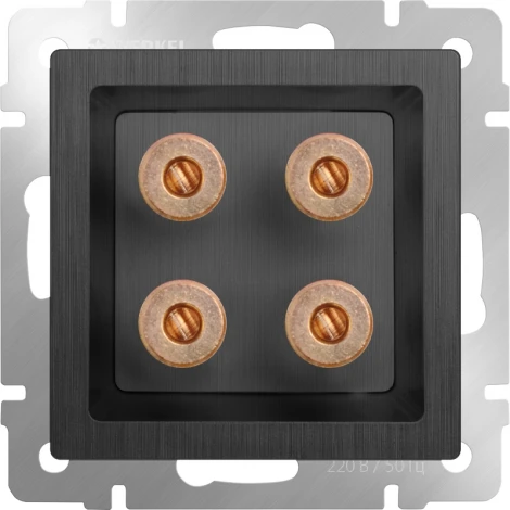 Акустическая розетка (графит рифленый) Werkel W1185004 (a050752)