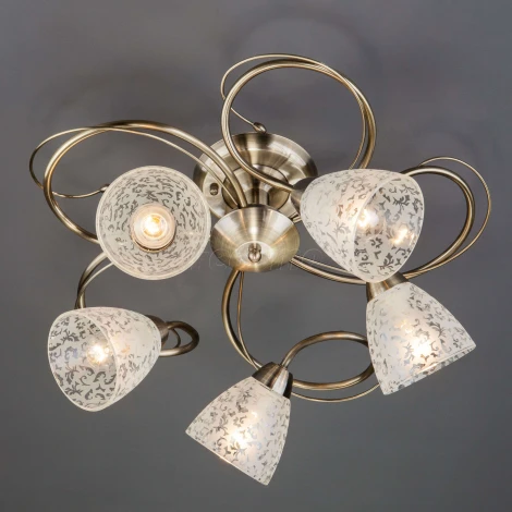 Потолочная люстра Eurosvet Natalie 30130/5 античная бронза