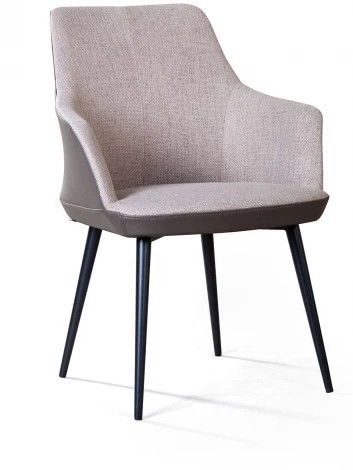 Стул с подлокотниками Top Concept Frank, рогожка комби бежевый