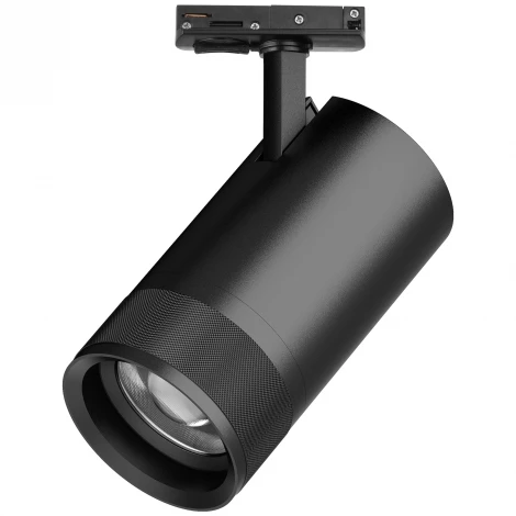 Трековый светильник однофазный/трехфазный светодиодный 40W 220V 2800LM 20-55G с тонким адаптером Lightstar Canno Pro C4407SS