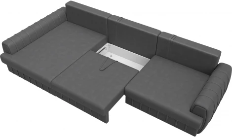 Диван угловой Лига-057 НПБ Лонг угол левый Лига Диванов (Замша) арт.129314L