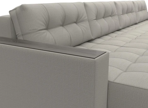 Диван П-образный с декором Лига-049 НПБ Лонг Лига Диванов (Рогожка) арт.128552