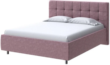 PROxSON Кровать Nety без основания (Ткань: Велюр Gratta 6 Ягодный мусс) 80x190