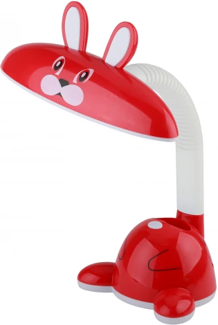 Интерьерная настольная лампа Эра NLED-431-5W-R (для детской, 220V, выключатель, животные, для мальчика)