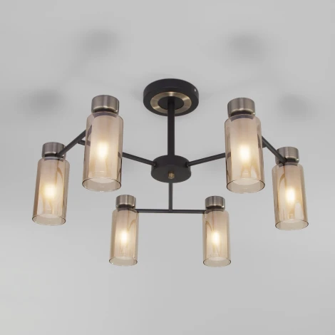 Потолочная люстра на штанге Eurosvet Amado 70115/6 черный (220V)