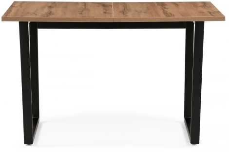 Стол раскладной Notta Лота Лофт 120 25 мм черный матовый / дуб делано темный 489638