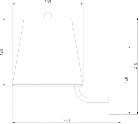 Бра Eurosvet Amaretto 60155/1 хром (220V)