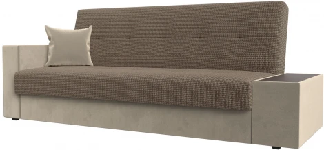 Диван-книжка Лига-020 стол справа (Корфу 03,Бежевый/Рогожка) Лига Диванов арт.118535