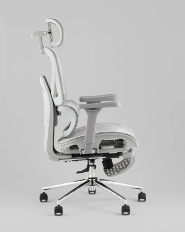 Кресло офисное TopChairs Vertus серая сетка Stool Group УТ000042054