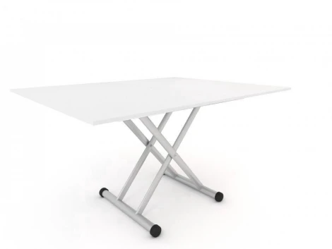 Стол трансформер журнальный обеденный Альмзе Серебристый