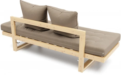 Кушетка Arsko Амбер сосна бежевый велюр