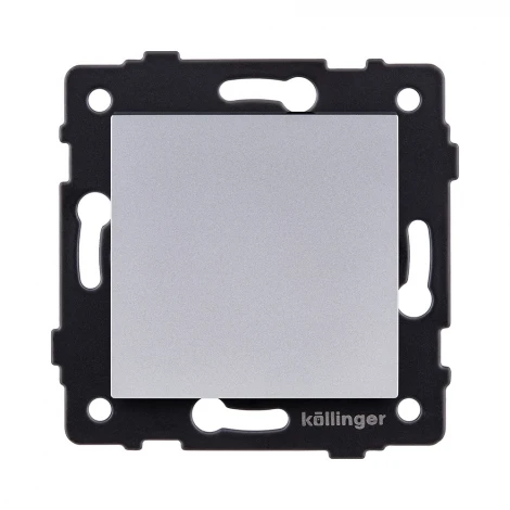 Выключатель 1-клавишный проходной 10А/250В серый Kollinger REA-S-003GY для Aspekt, Eleganz, Reflex