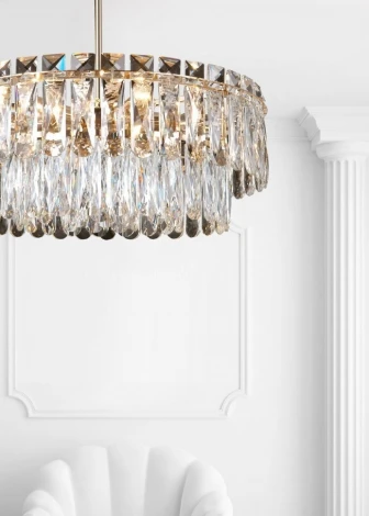 Потолочная люстра на штанге Lumien Hall Kristin LH0066/6C-AB-CL