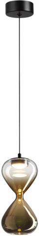 Подвесной светильник Odeon Light Glessi 5094/4L черный/прозрачн./золотой градиент/металл/стекло LED 4W 4000K (220V, на проводе)