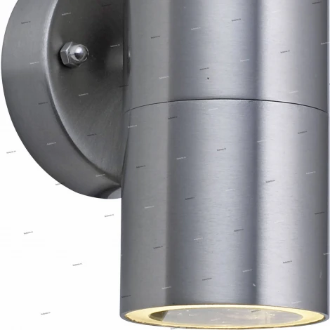 Светильник настенный уличный Horoz Manolya, 2 плафона, никель с прозрачным