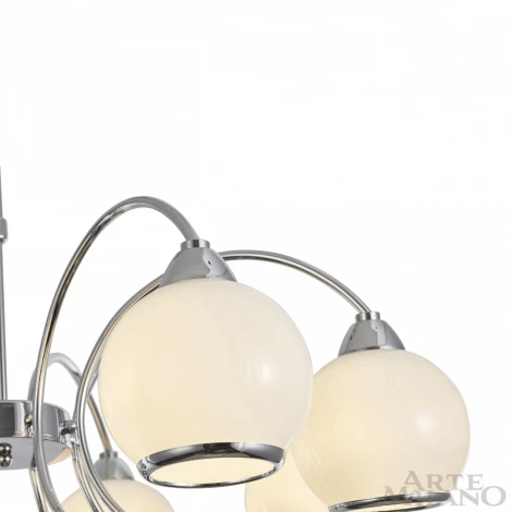 Потолочная люстра на штанге Arte Milano 276207/8 Ni (220V, шарики)