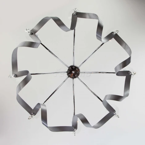 Подвесная люстра Eurosvet Adelia 60064/8 хром (220V, хрусталь Strotskis, на цепи)