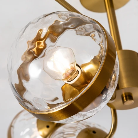 Потолочная люстра на штанге Arte Lamp Delacrua A7770PL-6PB (220V, шарики, молекулы)