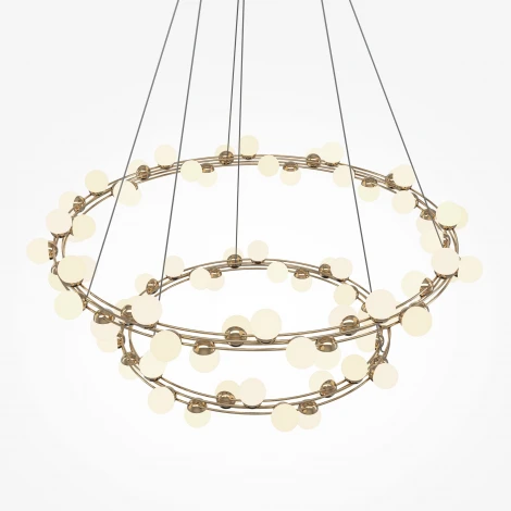 Подвесная люстра ярусная Maytoni Tessara MOD081PL-L84G3K (LED, 220V, на тросе, шарики, круглые)