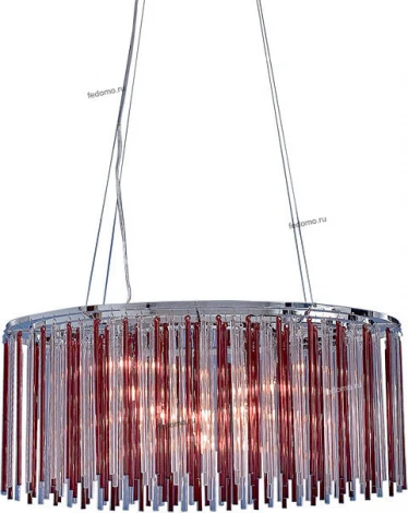 Подвесная люстра красная Citilux Plazma CL253201