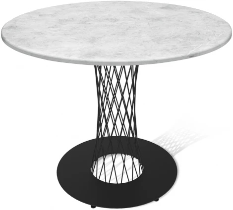 Стол SHT-TU3-1/90 МДФ черный муар/мрамор премиум светлый Sheffilton SHT-TU3-1 2852211603