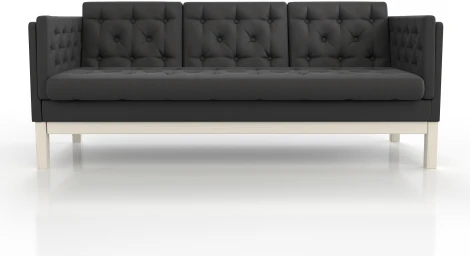 Диван Arsko Айверс Б беленый дуб черная рогожка