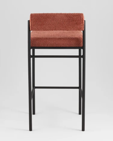 Стул полубарный Stool Group Балла букле коралловый УТ000041908