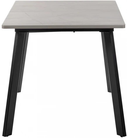 Стол Dublin раскладной 120-160х80х75 серый мрамор с чёрными ножками Bradex Home RF 0415