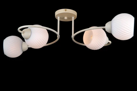 Потолочная люстра Natali Kovaltseva Скандинавская классика 81400/4C BEIGE GOLD