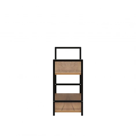 Стеллаж Leset Стилвуд 22 широкий, 2 полки 4687207095761 Металл, Черный