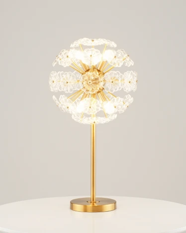 Интерьерная настольная лампа с выключателем Moderli Selectra V10231-6T