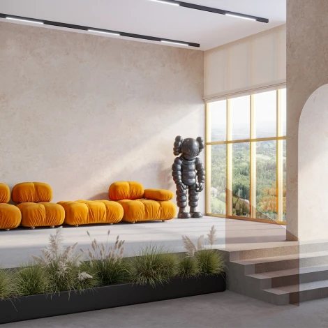 Трековый линейный светильник 48V Basis Gravity 3000K 20Вт 120° LED (магнитный) Maytoni Technical TR074-2-20W3K-B