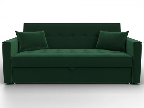 Диван прямой Лига-104 (160) (ЛДСП,Брус,Фанера,Велюр/Зеленый) Лига Диванов 134886