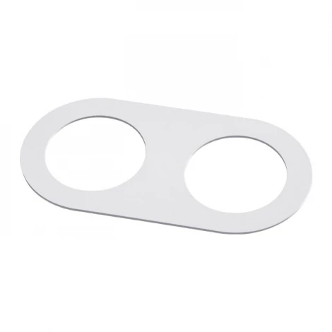 Рамка для двух встраиваемых светильников Novotech Metis, овал, белый