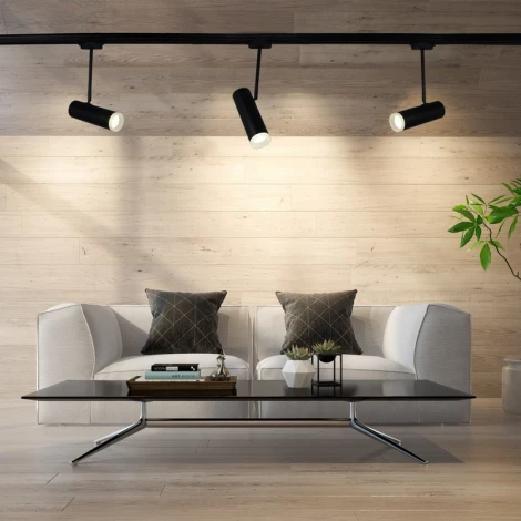 Трековый светильник однофазный 220В Reluce 06225-9.3-001RN MR16 BK