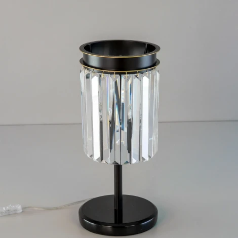 Настольная лампа Мартин CL332811 (220V, хрусталь, подвески, выключатель)