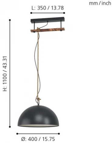 Подвесной светильник Eglo Hodsoll 43396 (220V, на проводе, круглые)