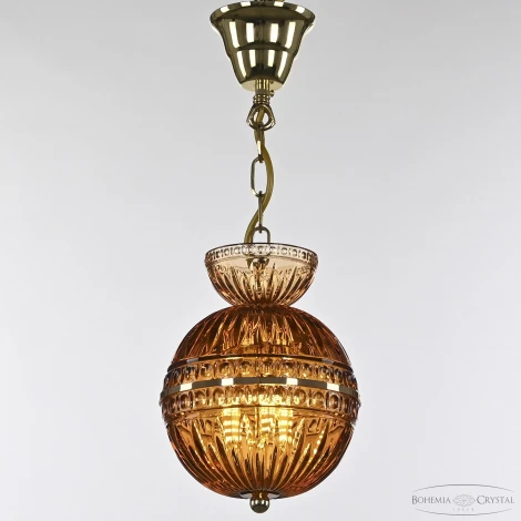 Подвесной светильник Bohemia 5480 5480/17 G Amber/M-1G