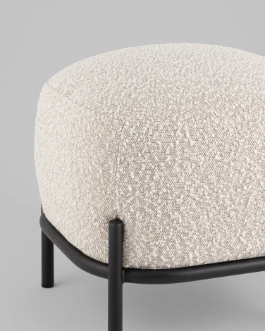 Пуф Стоун ткань букле молочный Stool Group арт.УТ000040002