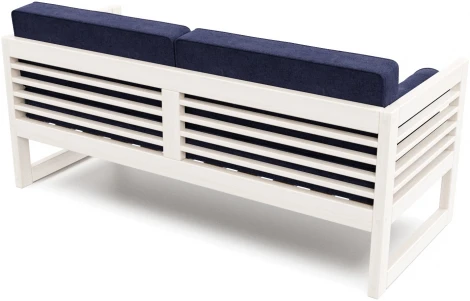 Диван Arsko прямой Сега Б беленый дуб рогожка синяя