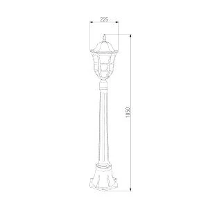 Наземный фонарь 1013F IP44 Elektrostandard Dorado GL a043641