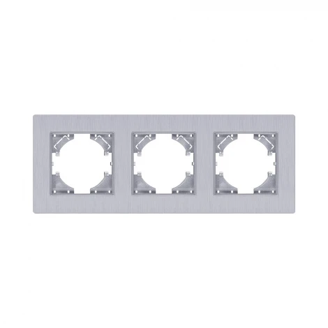 Рамка 3-постовая серый Kollinger Eleganz Plex EP3GY