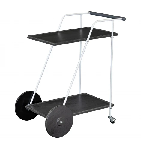 Стол сервировочный Новум белый/серый графит/серый бетон Mebelik 008950