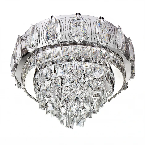 Потолочная люстра светодиодная хрустальная с пультом с регулировкой цветовой температуры и яркости LED4U LED4U L9438-500