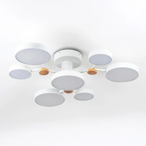 Потолочная люстра светодиодная с пультом с регулировкой цветовой температуры и яркости LED4U LED4U L3201-700 WT