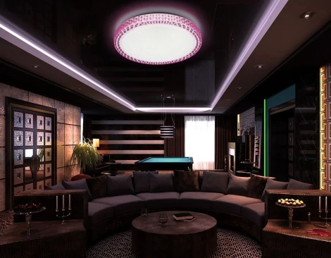 Потолочный светильник Ambrella Orbital Crystal F85 PI 48W D400