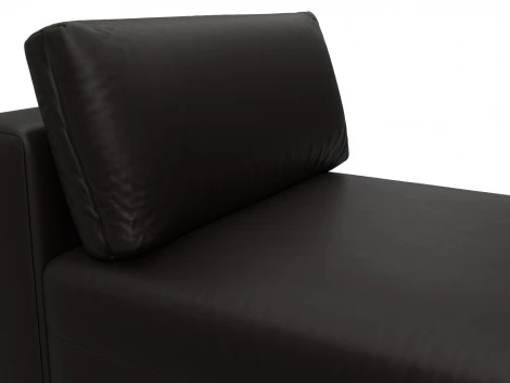 Модуль канапе Лига-060 НПБ (ЛДСП,Брус,Фанера/Пластик/Экокожа/Коричневый) Лига Диванов 130077