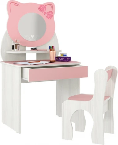 Набор детский Котенок Mebelson (ЛДСП/Белый,Розовый) арт.MK-0016.2067