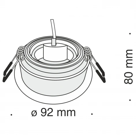 Встраиваемый светильник Atom GU10 1x50Вт Maytoni Technical DL025-2-01W (220V)