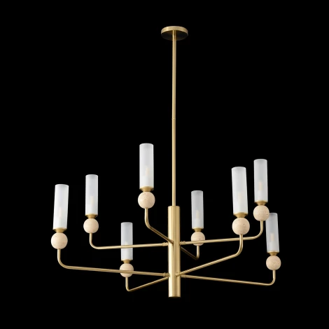 Потолочная люстра на штанге Crystal Lux SIMPLY SP8 BRASS